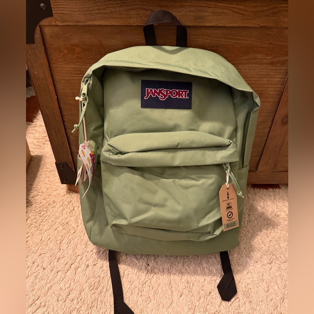 JanSport Superbreak Plus 🎒 Backpack  Loden Frost NWT